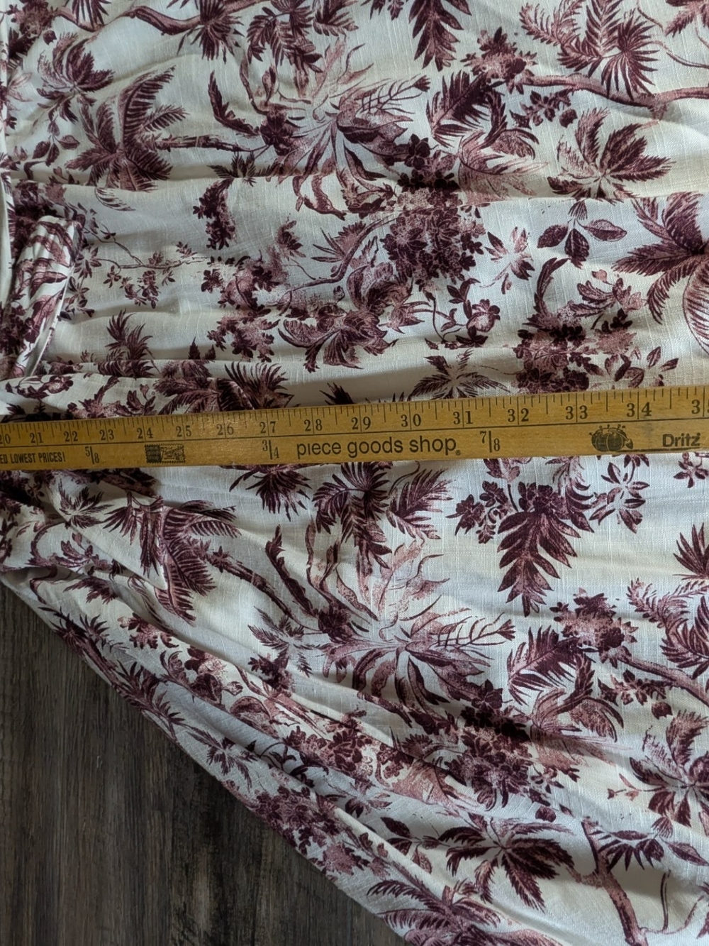 NWT LC Lauren Conrad Mauve Palm Toile  Kentucky Derby Midi Dress XL - Picture 9 of 16
